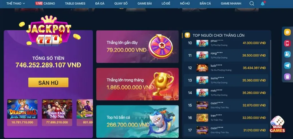 Thưởng Casino Trực Tuyến Hấp Dẫn Dola88